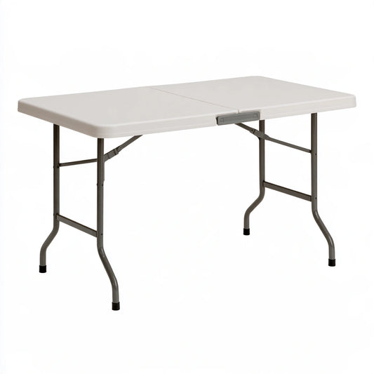 Table pliante polyvalente aux lignes épurées, coloris gris